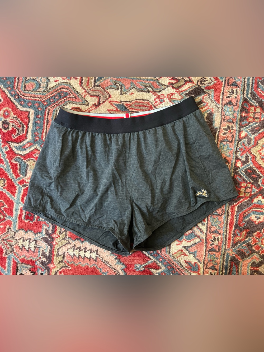 Tracksmith Women’s Grey Session Speed Shorts— Size Large